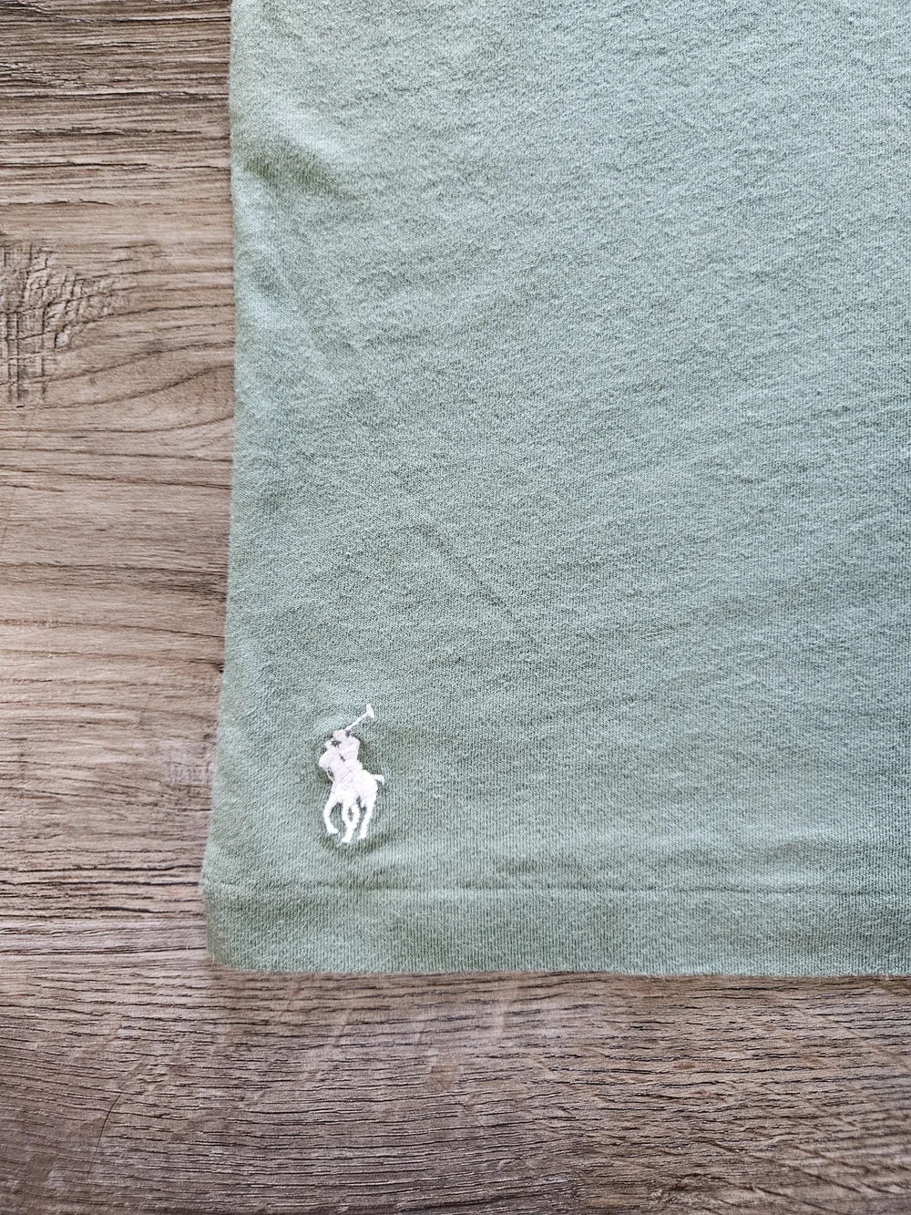 Polo Ralph Lauren Chain Stitch Script Logo Sage Green Classic Fit T-Shirt
